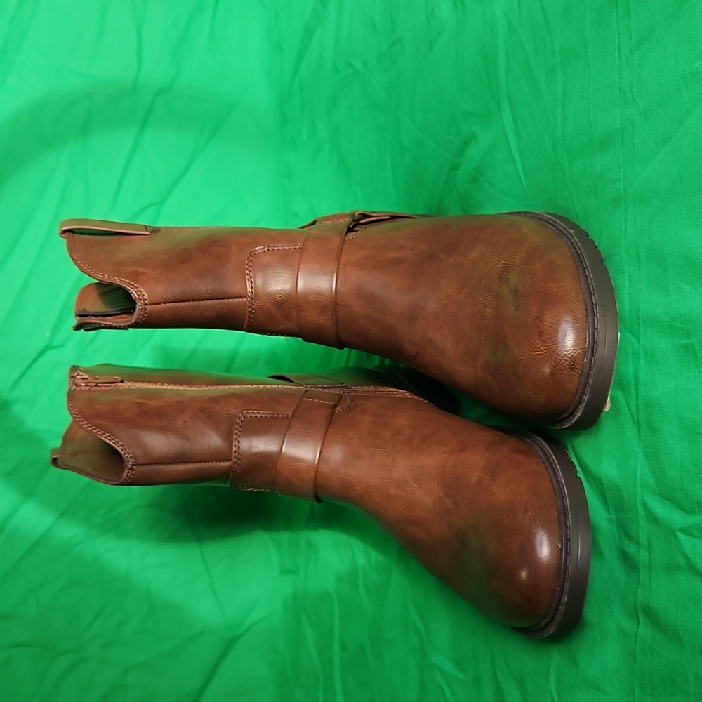 Frye stacked heel motorcycle boots sz.11 M - Picture 2 of 9